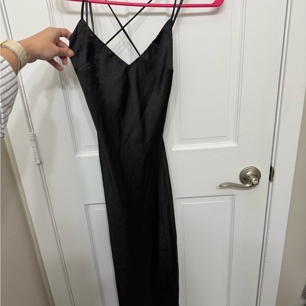 Chic Black Backless Dress